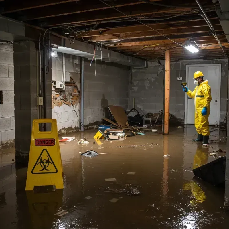 Flooded Basement Electrical Hazard in Bingham Farms, MI Property